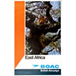 Travel Poster East Africa BOAC British Airways