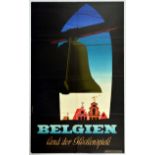 Travel Poster Belgium Bell Chime Land