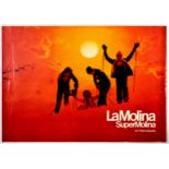 Sport Poster La Molina SuperMolina Skiing Spain