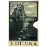 Travel Poster Britain Whitby Yorkshire Between Heather and Sea