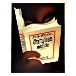 Advertising Poster Paul Morand Champions Du Monde Cassandre