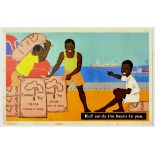 Advertising Poster Set Cadbury Cocoa Chocolate Kofi Beans Africa