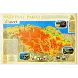 Travel Poster National Parks Exmoor Pictorial Map