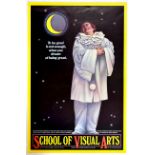 Advertising Poster School of Visual Arts New York Clown
