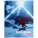 Sport Poster Travel Alberta Canada Ski Winter Sport