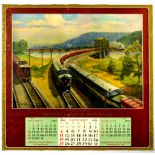 Travel Poster Pennsylvania Railroad Calendar