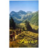 Travel Poster Davos Switzerland