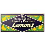 Advertising Poster Beauty Parlour Secret Lemons