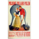 Travel Poster Poland Visit Poznan Art Deco