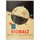 Advertising Poster Biomalz Food Supplement Malt