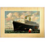 Travel Poster New Amsterdam Steamship Holland America Line