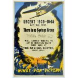War Poster Wings for Victory Robin Bank Road WWII UK