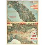 Sport Poster Giro dItalia Grand Cycling Tour Race Italy