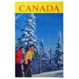 Sport Poster Ottawa Canada Ski Winter Skiers