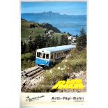 Travel Poster Arth Rigi ABR Railway Switzerland