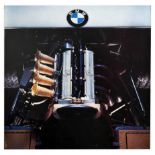 Advertising Poster BMW Formula 2 Race Car Engine Germany