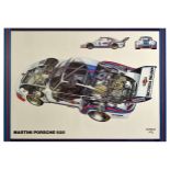 Sport Poster Martini Porsche 935 Cutaway