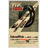 Advertising Poster TipTop Rubber Tires Motorcycle Racing
