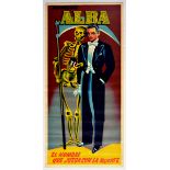 Advertising Poster Professor Alba Magician Death Play Skeleton Magic