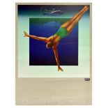 Sport Poster 1980 Olympic Games Moscow Levis Australia Diver