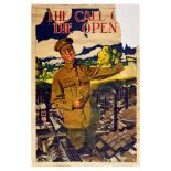 Propaganda Poster Call Of The Open WWI Army Recruitment UK