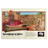 Advertising Poster Great Kings of Africa Congo Affonso I Budweiser