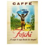 Advertising Poster Foschi Coffee Italy