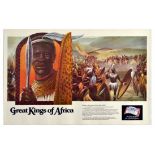 Advertising Poster Great Kings of Africa Zulu Shaka Budweiser