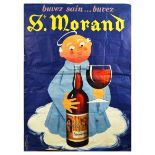 Advertising Poster St Morand Wine France Drink Healthy Alcohol