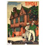 Advertising Poster Tivoli Park Old England Copenhagen Denmark