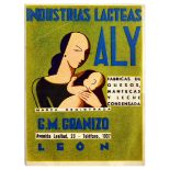 Advertising Poster Art Deco Aly Dairy Cheese Condensed Milk