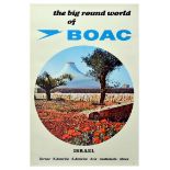 Travel Poster BOAC Isreal Shrine of the Book