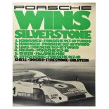 Advertising Poster Porsche 917 Wins Silverstone Shell Bosch Firestone Bilstern