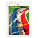 Sport Poster 500 Miglia di Monza Racing Track Lottery Italy