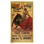 Advertising Poster Plaza de Toros Mallorca Corrida Matador Bullfighting Spain