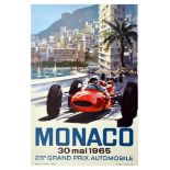 Sport Poster Monaco 1965 Grand Prix Formula One Motor Sport