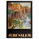 Travel Poster Israel Old City of Jerusalem