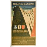 War Poster Atlantic Wall Soldiers Model Show WWII