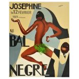 Advertising Poster Josephine Baker Bal Negre Cabaret Jazz