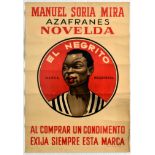 Advertising Poster El Negrito Condiments Spain