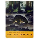 Advertising Poster Coal Age Amphibian BBC Radio How Things Began Nature Natural History