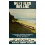 Travel Poster Northern Ireland Railways Londonderry Rail