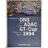 Advertising Poster ONS ADAC GT Cup Porsche 911 Carrera Audi Honda