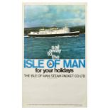 Travel Poster Isle of Man Steam Packet Ferry