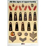 Propaganda Poster British Army Recruitment Insigina Career Opportunity UK