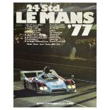 Sport Poster Porsche 936 Le Mans 1977 Race Car Motorsport