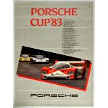 Advertising Poster Porsche Cup 1983 Car Racing