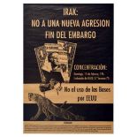 Propaganda Poster Iraq Agression USA Protest Spain Madrid