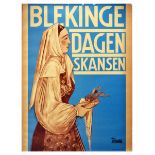 Travel Poster Blekinge Days Skansen Stockholm Zoo Sweden