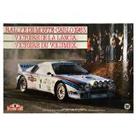 Advertising Poster Rallye de Monte Carlo Lancia Martini Volumex